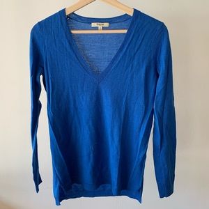 Madewell Blue Merino Wool Sweater